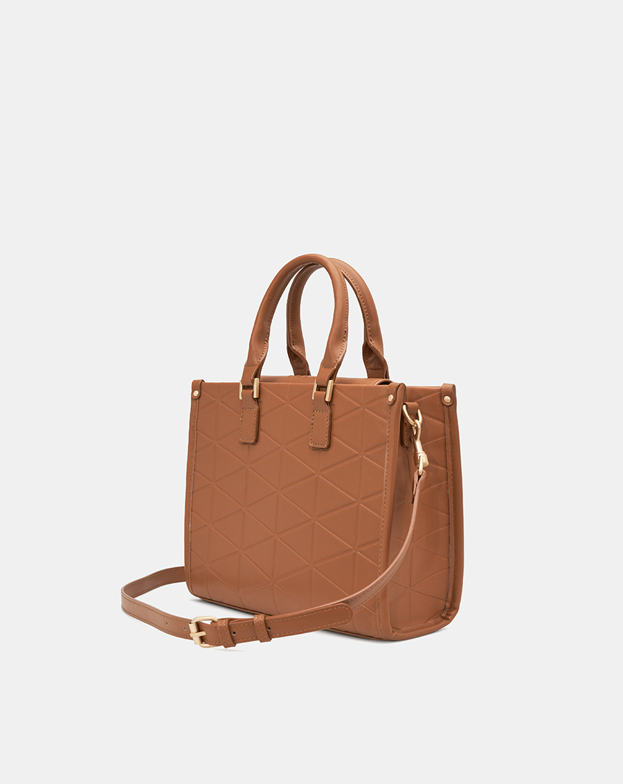 Túi Xách Trung Tote Dập Hoạ Tiết Trang Trí - Image 6