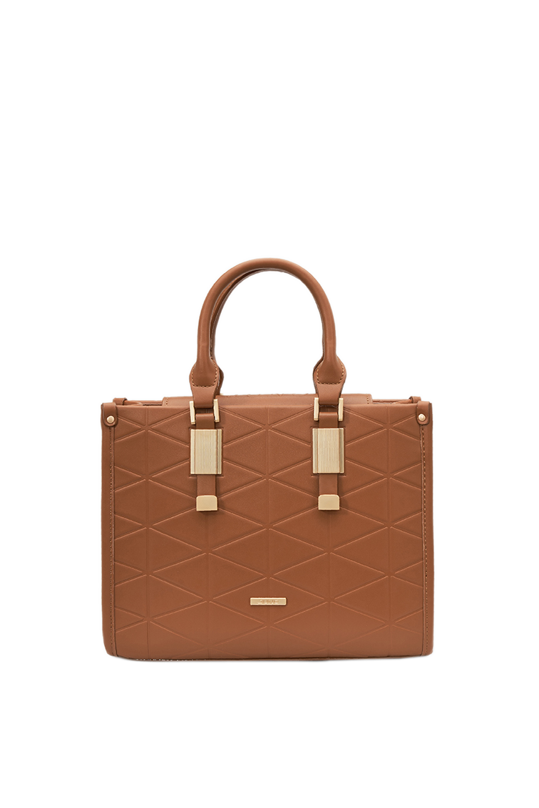 Túi Xách Trung Tote Dập Hoạ Tiết Trang Trí - Image 8