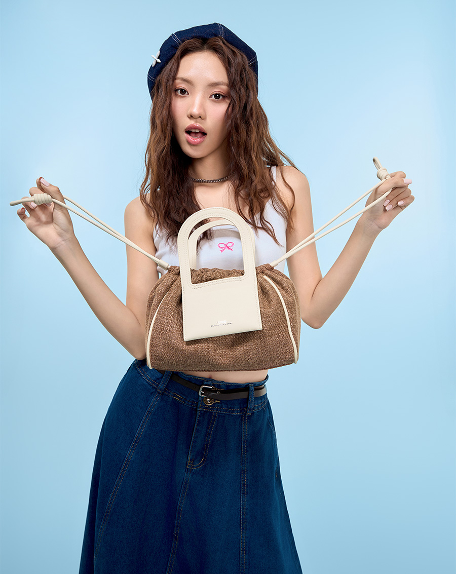 Túi Xách Trung Top Handle Bag Rút Dây - Image 3