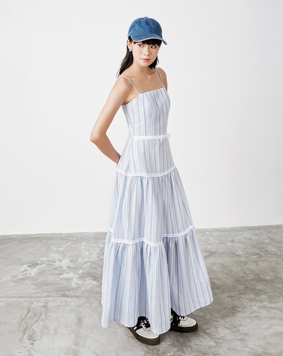 Đầm maxi 2 dây phối ren - Image 3