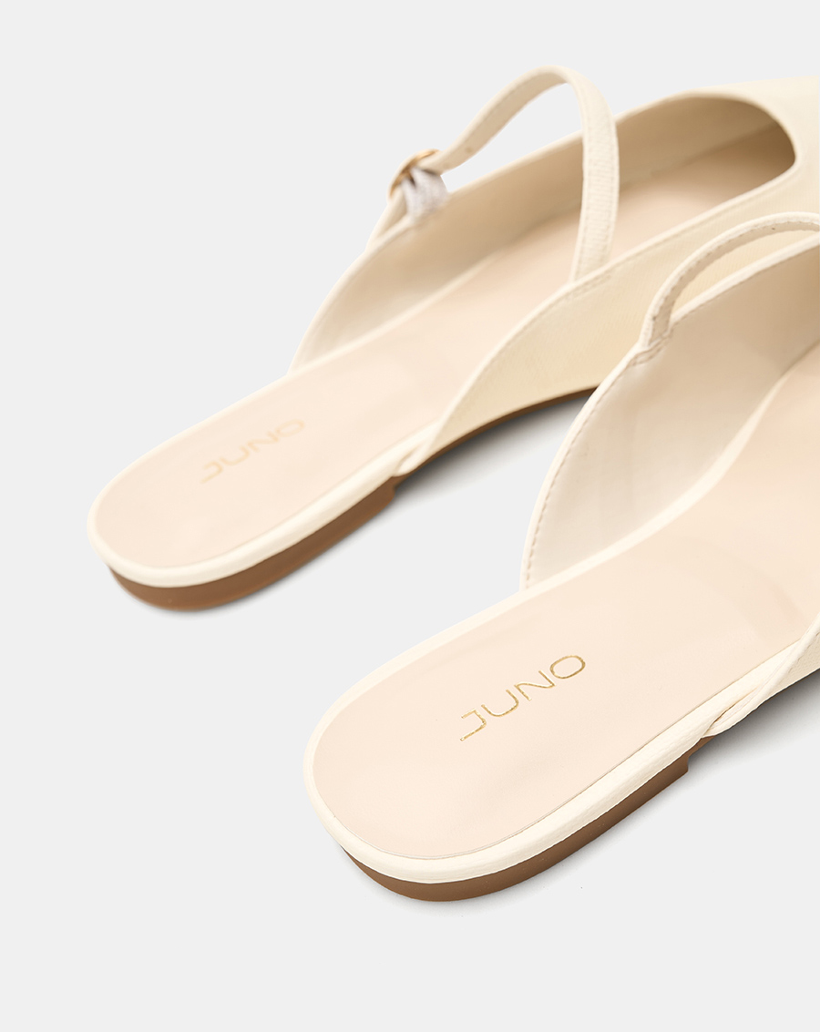 Giày Búp Bê Cao Gót Phối Khoá Trang Trí - Image 4