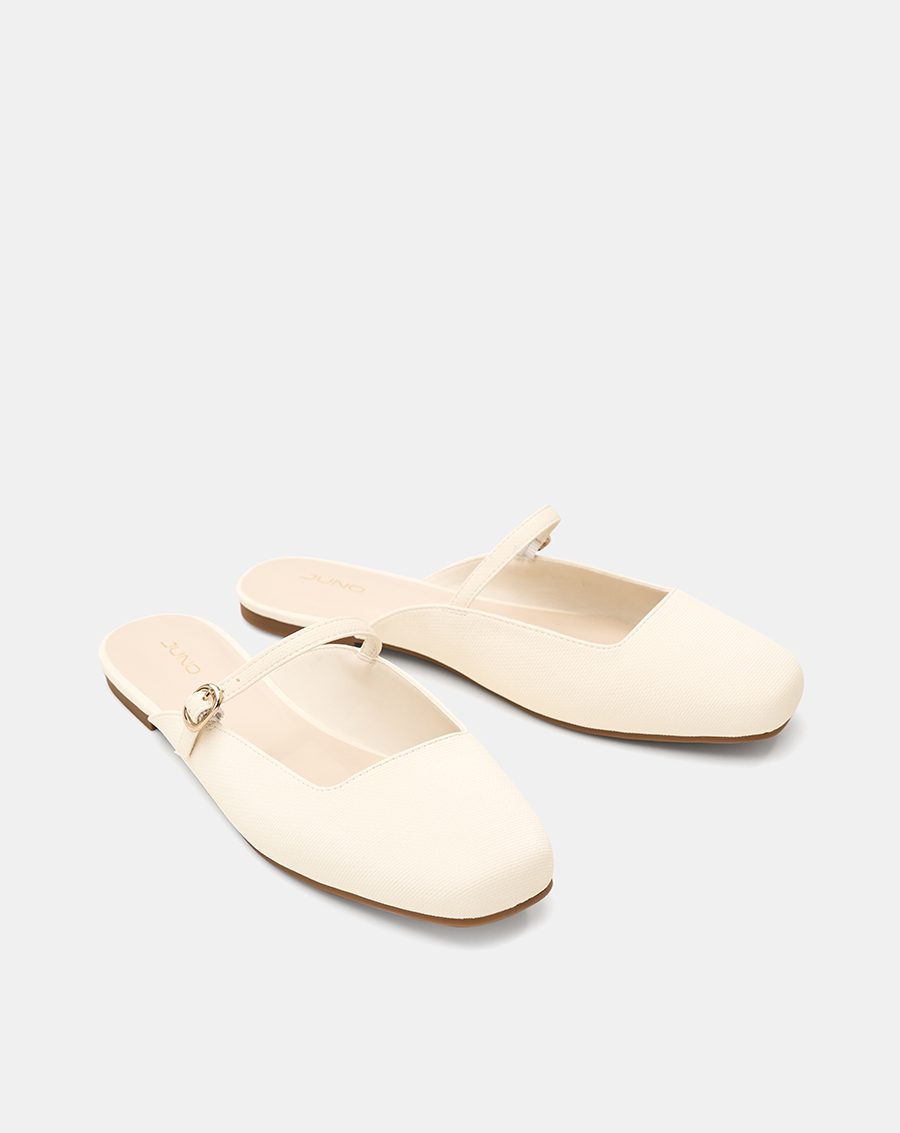 Giày Búp Bê Cao Gót Phối Khoá Trang Trí - Image 7