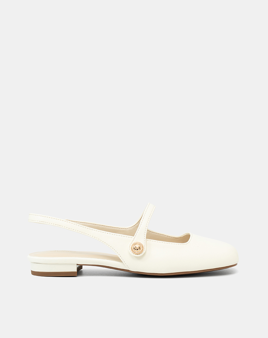 Giày Búp Bê Slingback Mũi Tròn - Image 1