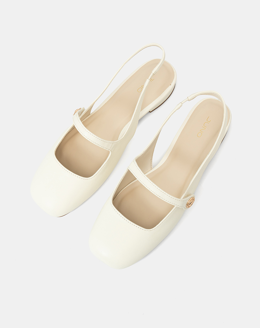 Giày Búp Bê Slingback Mũi Tròn - Image 5