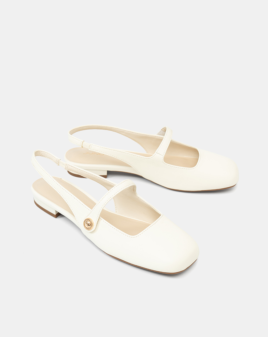 Giày Búp Bê Slingback Mũi Tròn - Image 7
