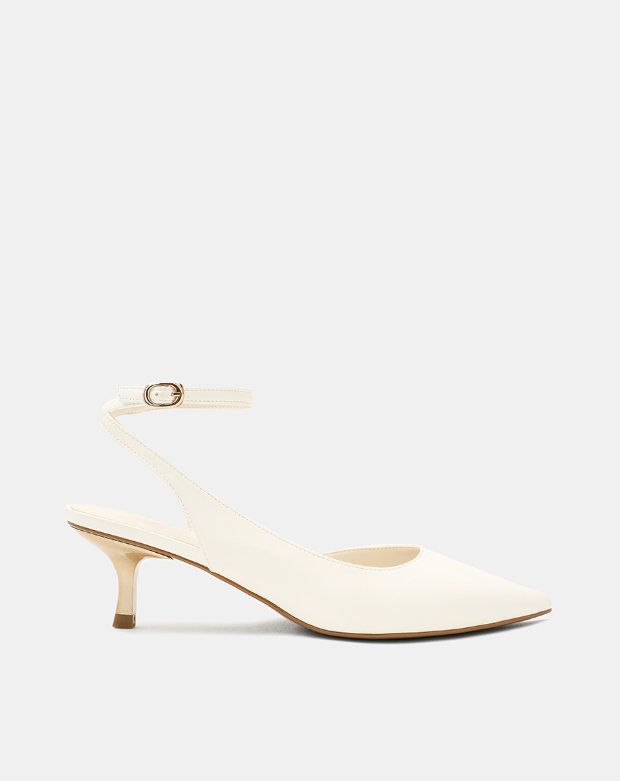 Giày Cao Gót Pump Hở Gót Quai Cổ Chân - Image 1