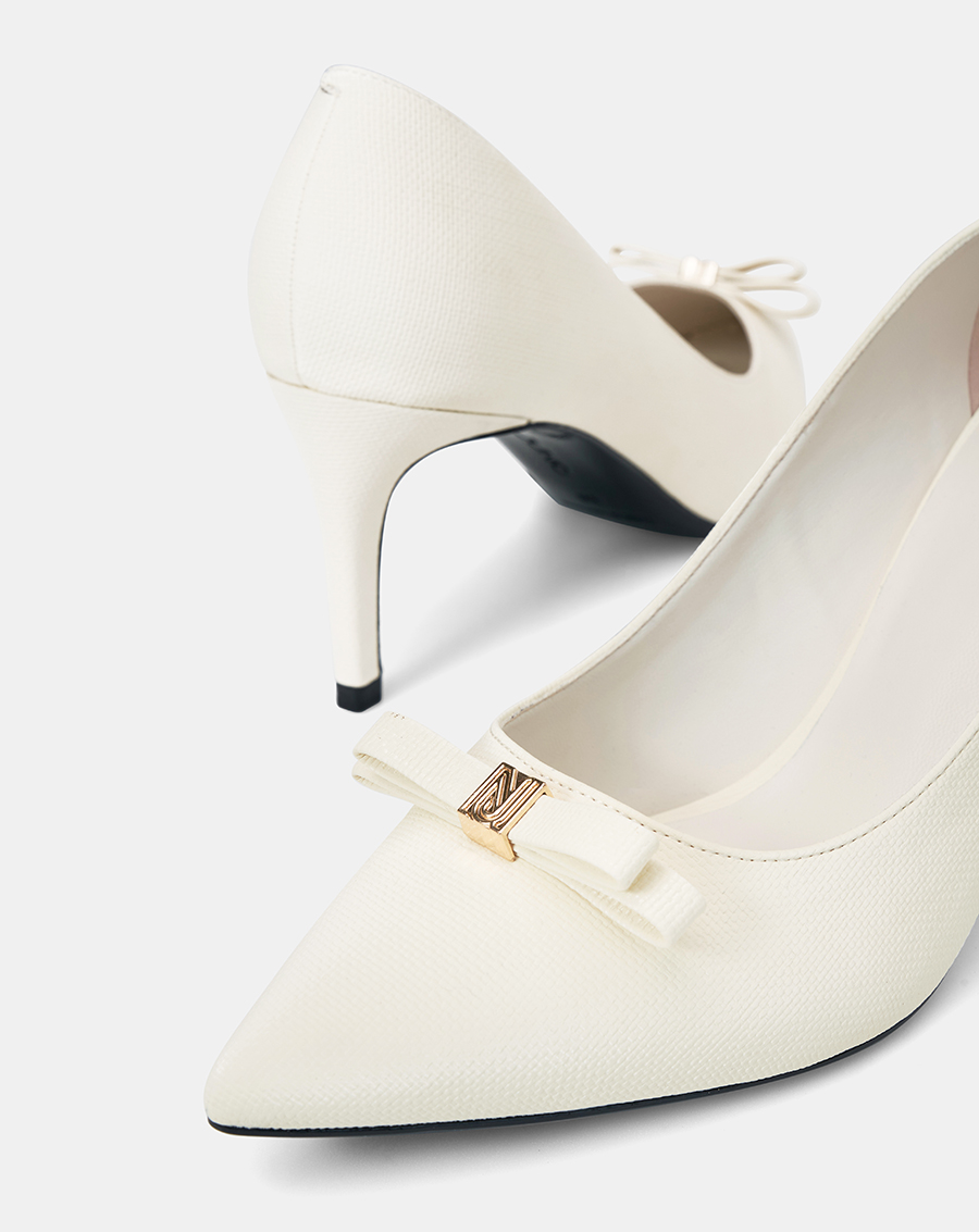 Giày Cao Gót Pump Trang Trí Nơ Cách Điệu - Image 4