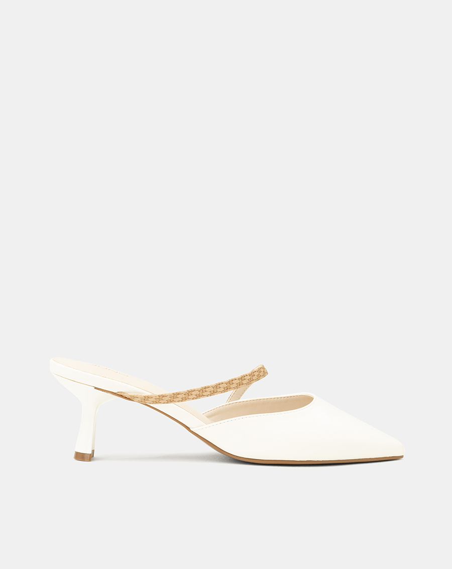 Giày Cao Gót Mules Quai Chéo