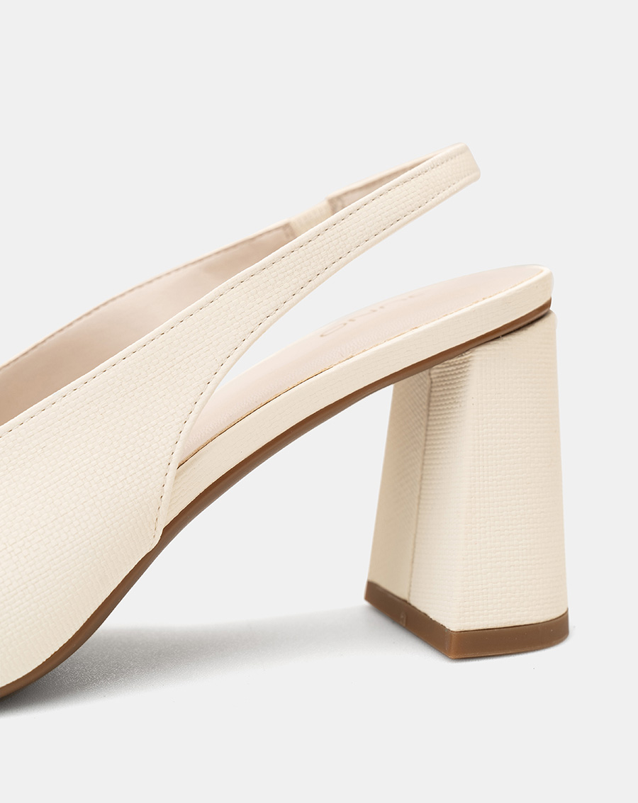 Giày Cao Gót Slingback Gót Trụ - Image 4