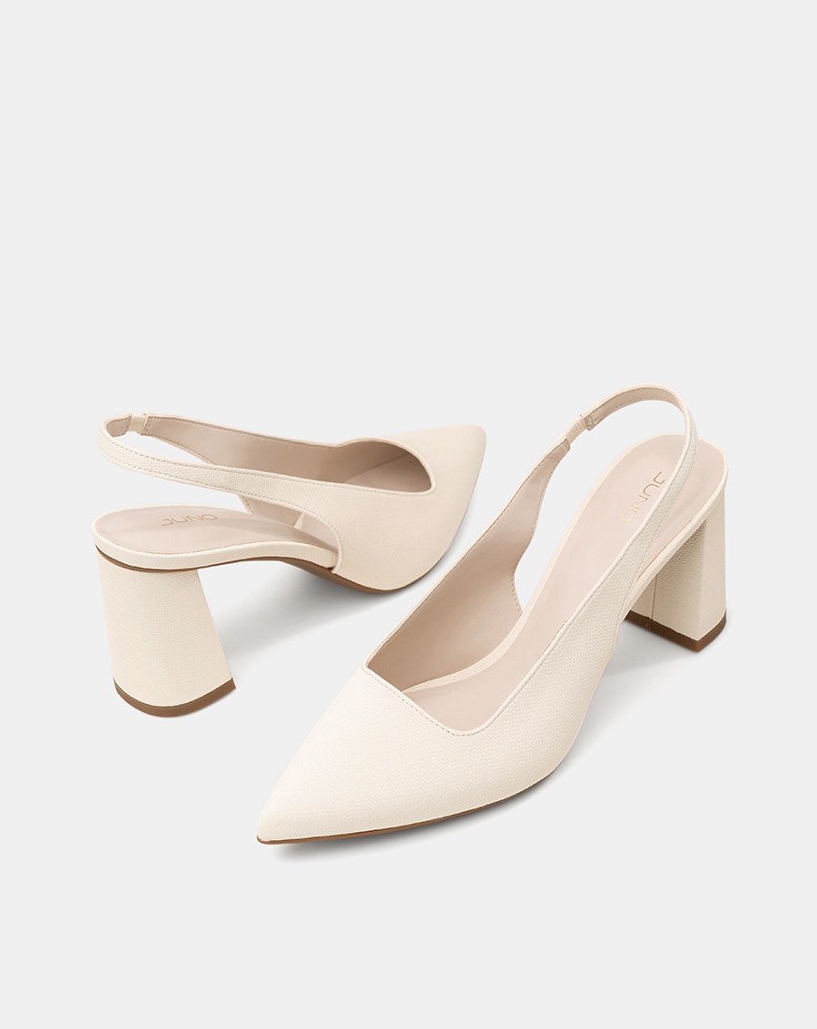 Giày Cao Gót Slingback Gót Trụ - Image 5