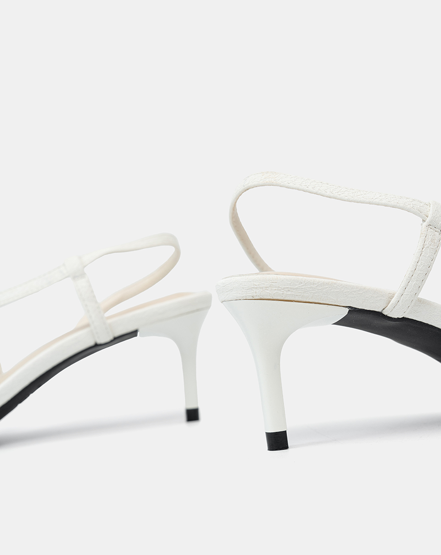 Giày Cao Gót Slingback Phối Nơ Trang Trí - Image 4