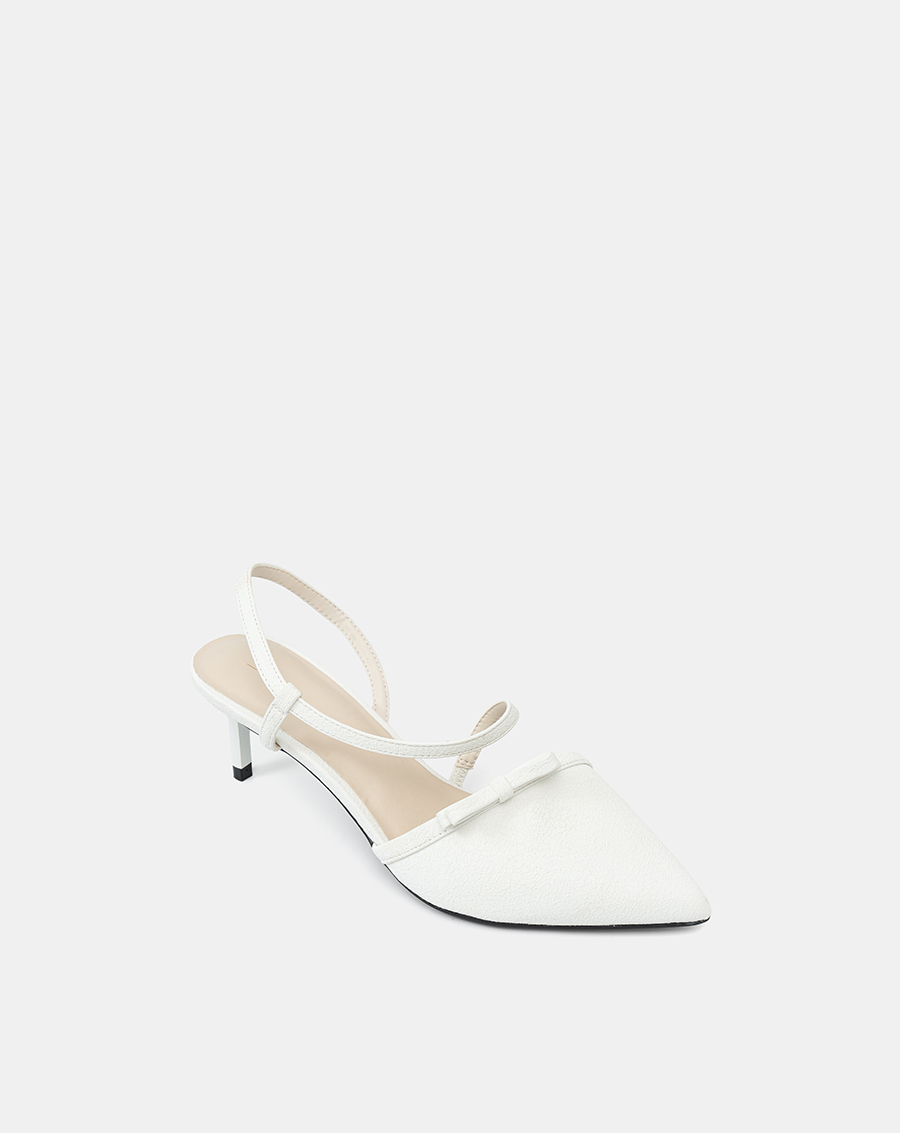 Giày Cao Gót Slingback Phối Nơ Trang Trí - Image 6