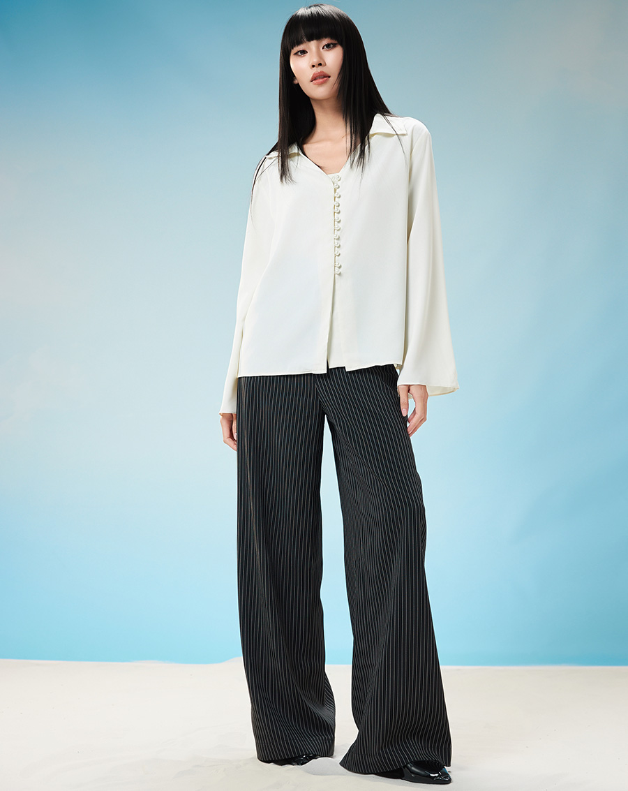 Áo tay loe cài nút NGỌC TRAI - Image 1