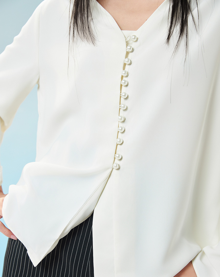 Áo tay loe cài nút NGỌC TRAI - Image 2