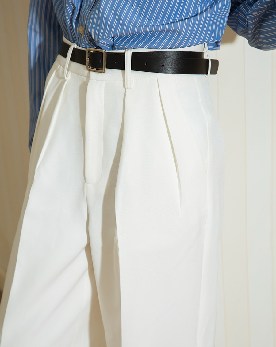 Quần tây ống đứng xếp ly - Image 4