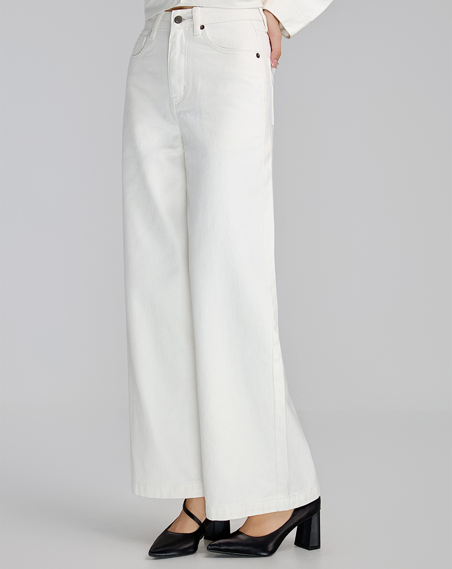 Quần dài denim ống rộng - Image 2