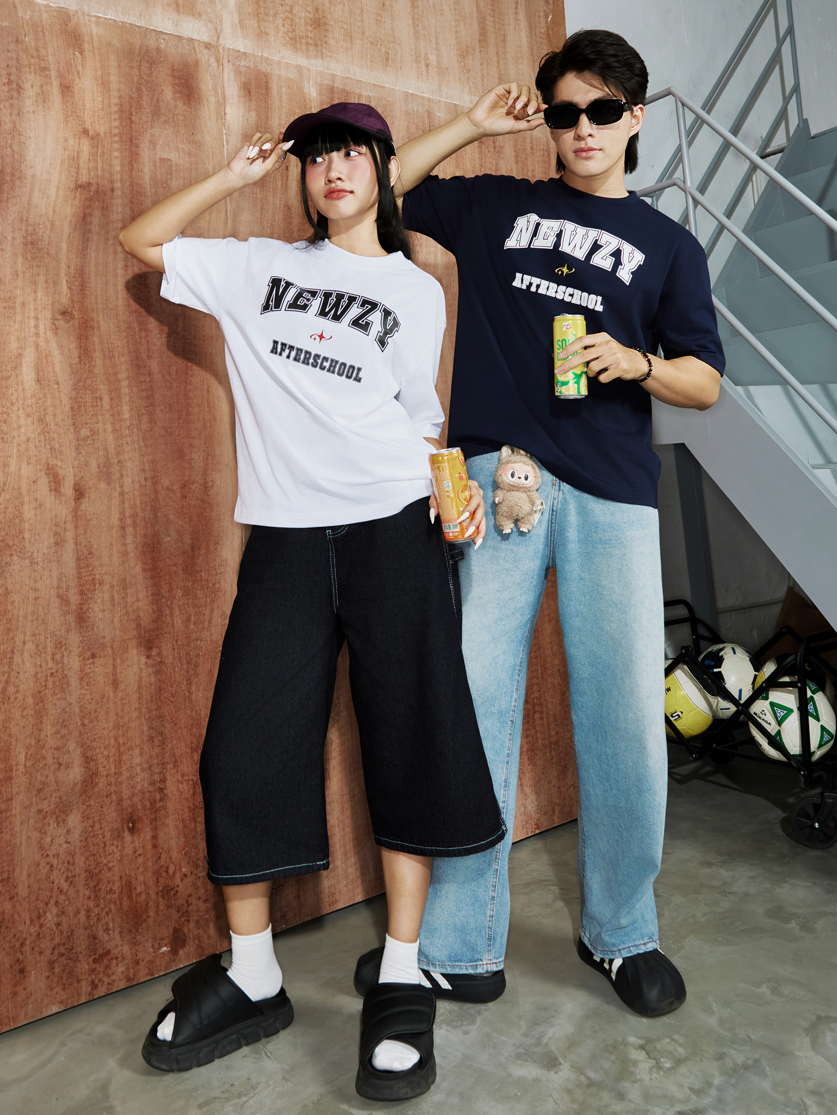 Áo thun unisex Newzy Wonder oversized 100% cotton in Newzy AfterSchool NZATH003 - Image 1