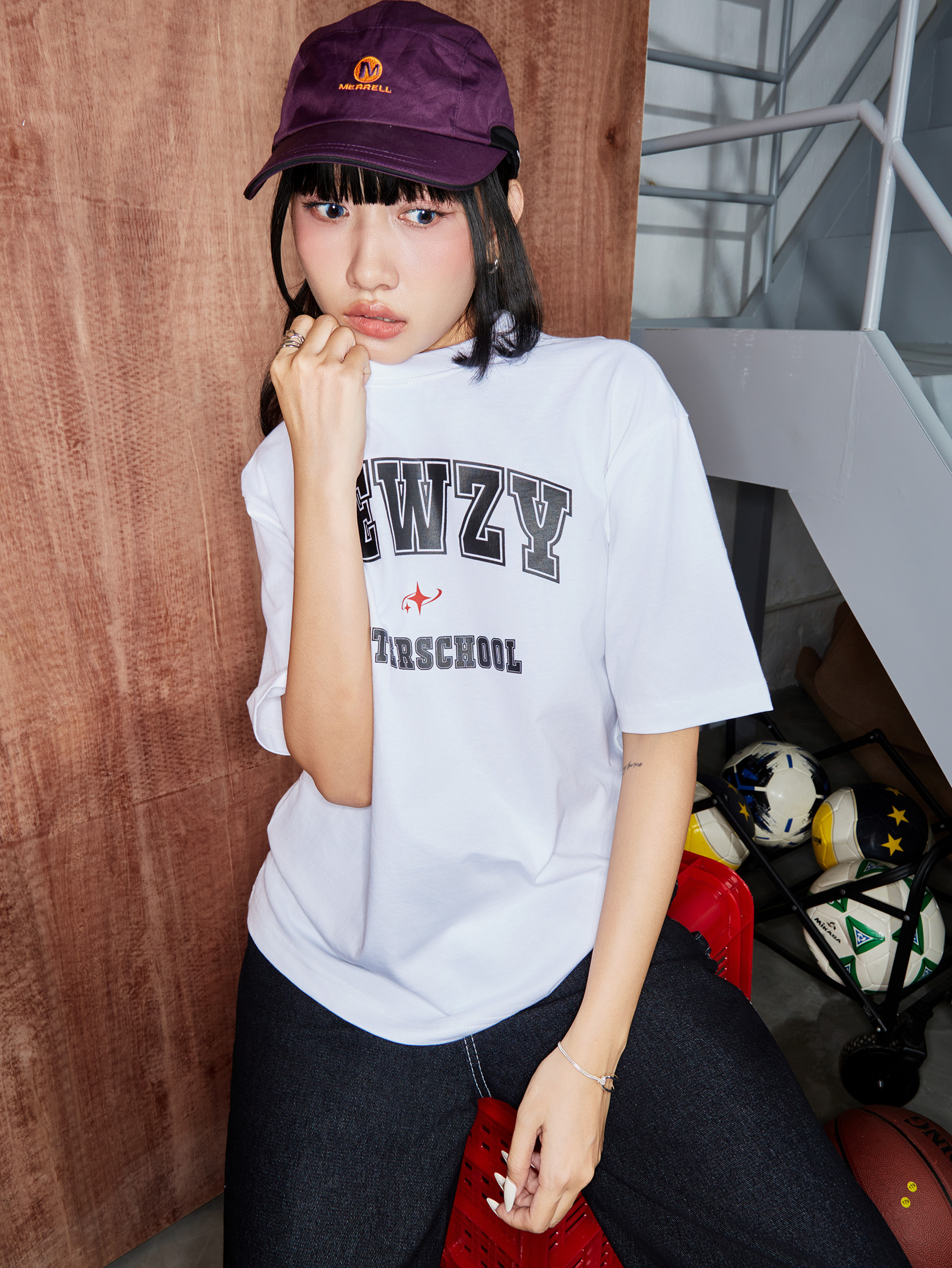 Áo thun unisex Newzy Wonder oversized 100% cotton in Newzy AfterSchool NZATH003 - Image 5
