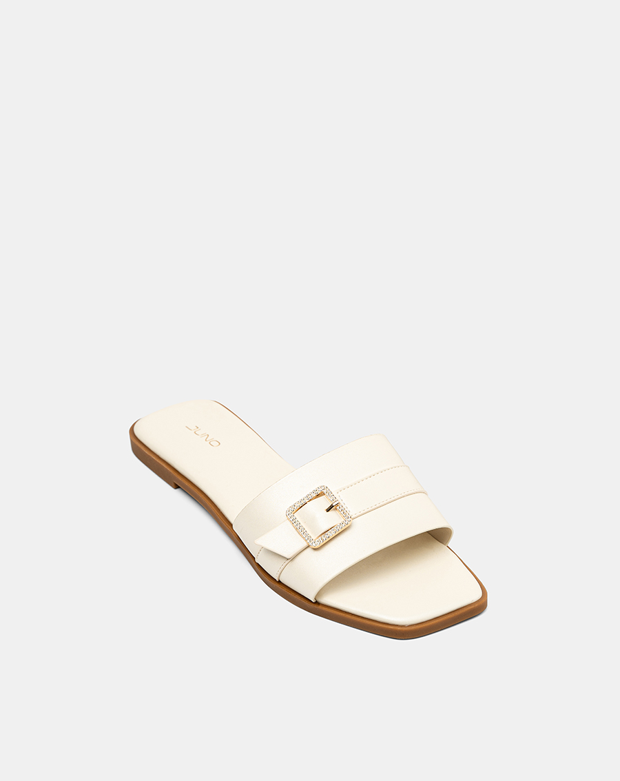 Giày Sandal Phối Quai Buckle Đính Đá - Image 4
