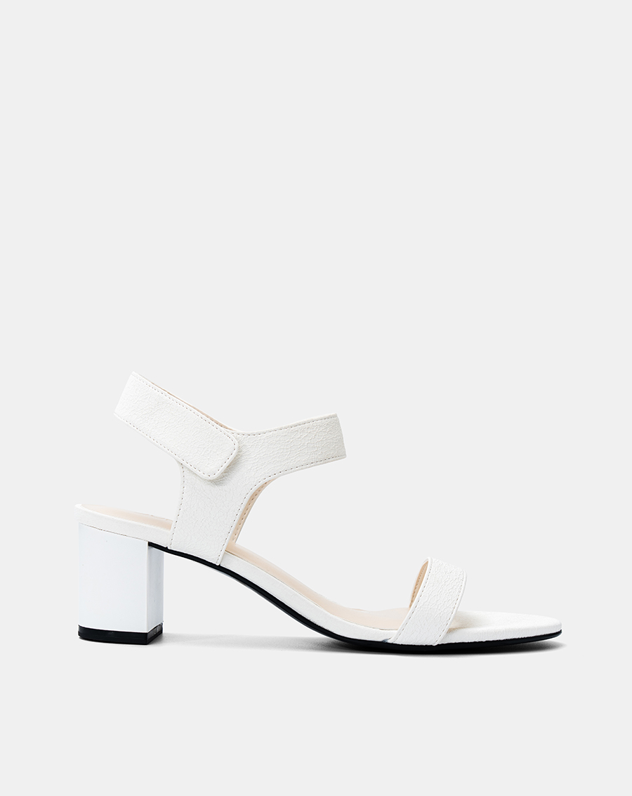 Giày Sandal Gót Trụ Quai Ngang Basic - Image 1