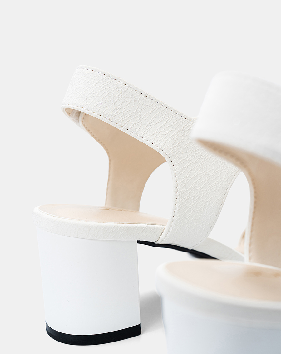 Giày Sandal Gót Trụ Quai Ngang Basic - Image 2