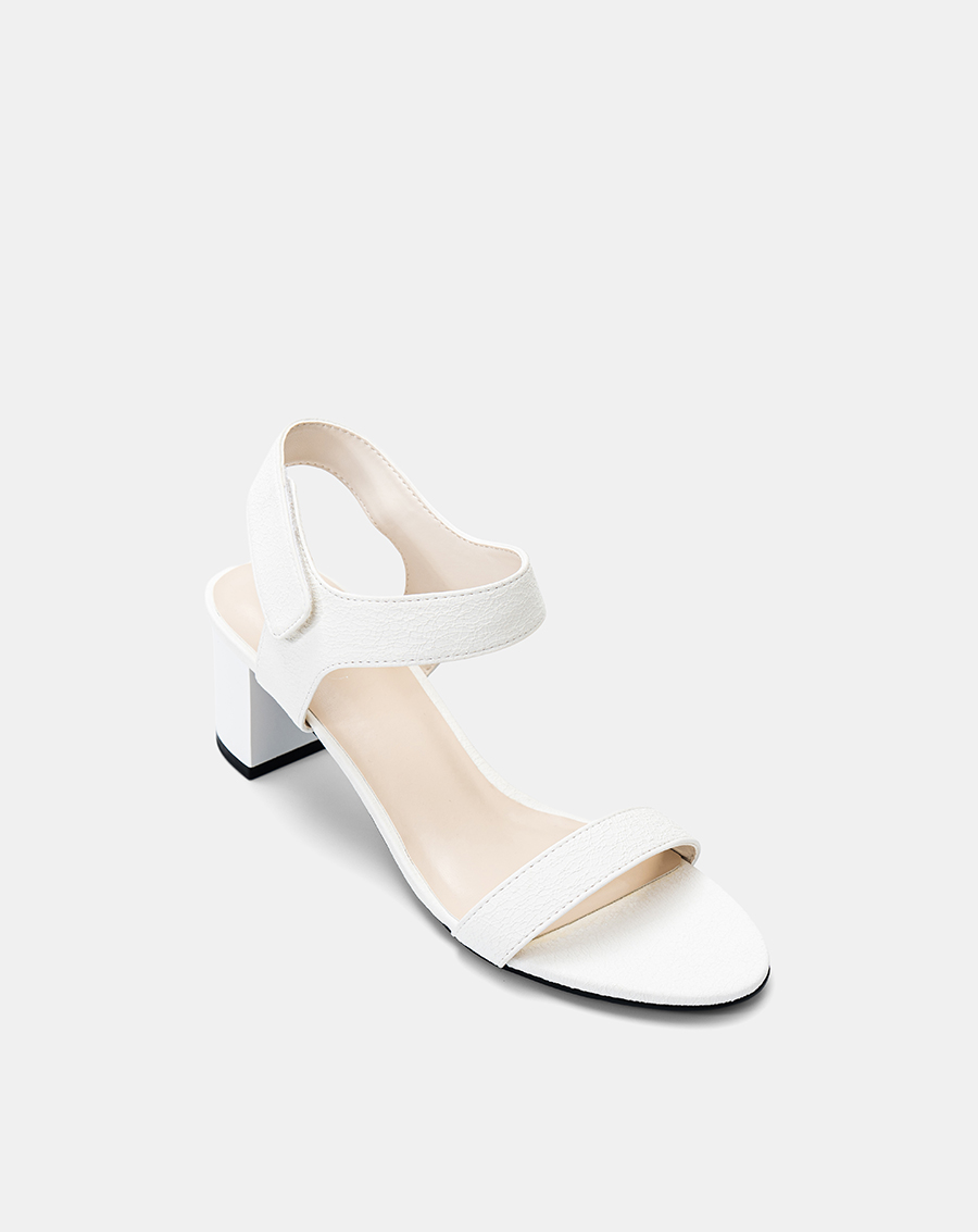 Giày Sandal Gót Trụ Quai Ngang Basic - Image 4