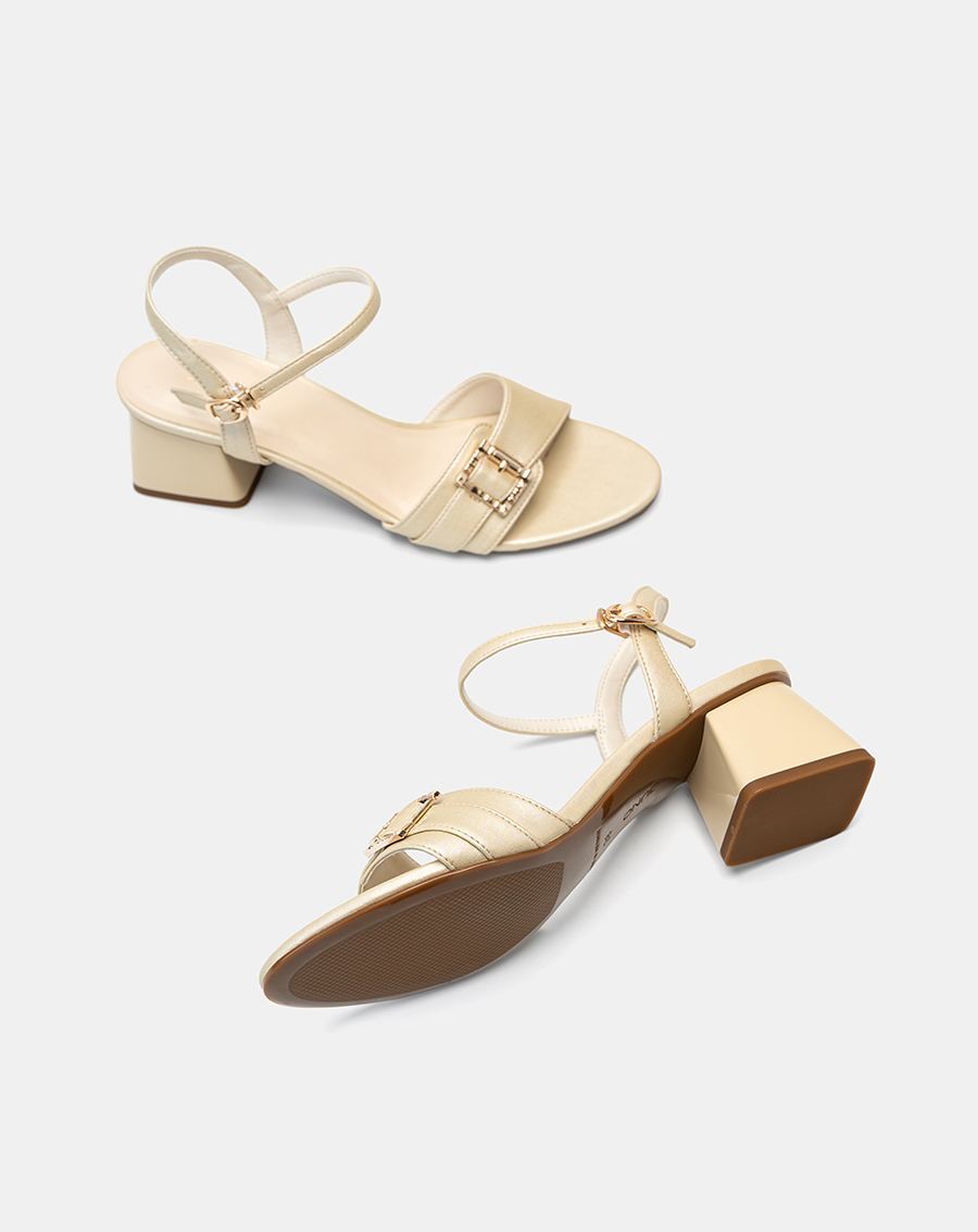 Giày Sandal Quai Đắp Phối Khóa - Image 5