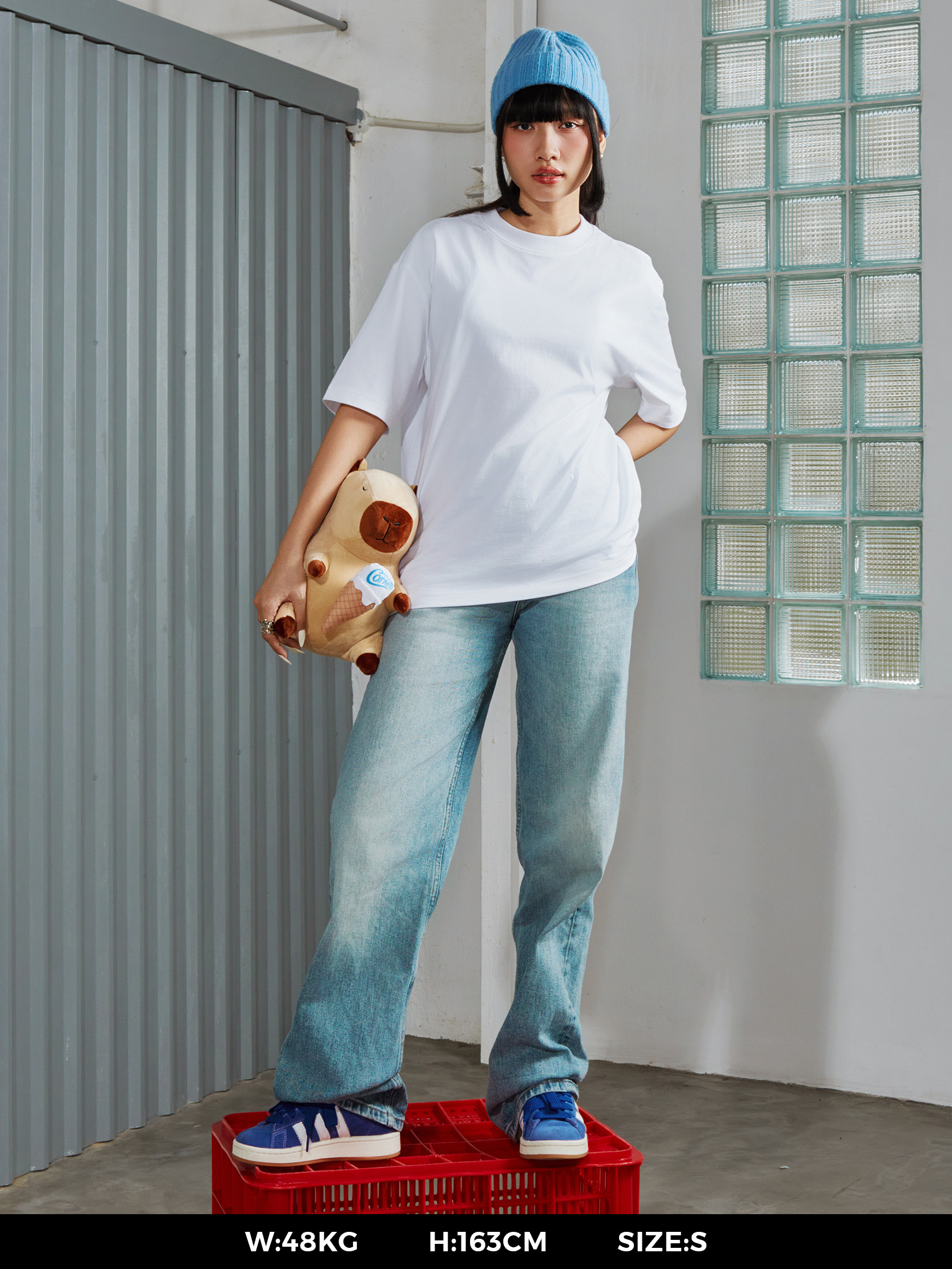 Áo thun trơn unisex Newzy Wonder oversized 100% cotton NZATH001 - Image 3