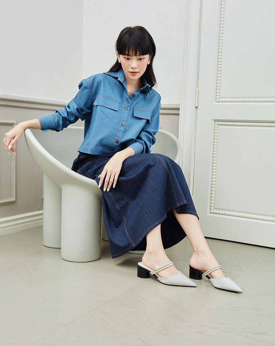 Giày Cao Gót Gót Trụ - Image 3