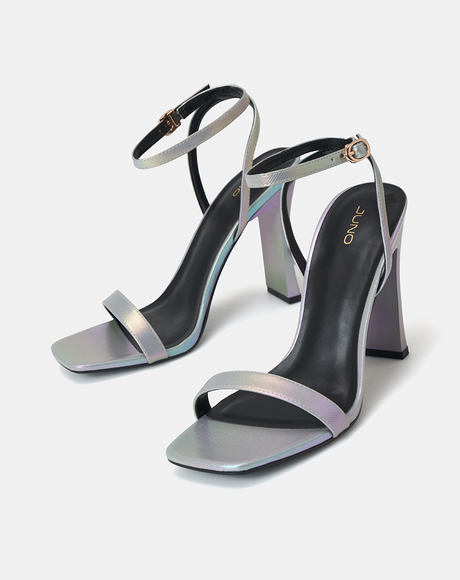Giày Sandal Gót Thanh Phối Si Vân - Image 4