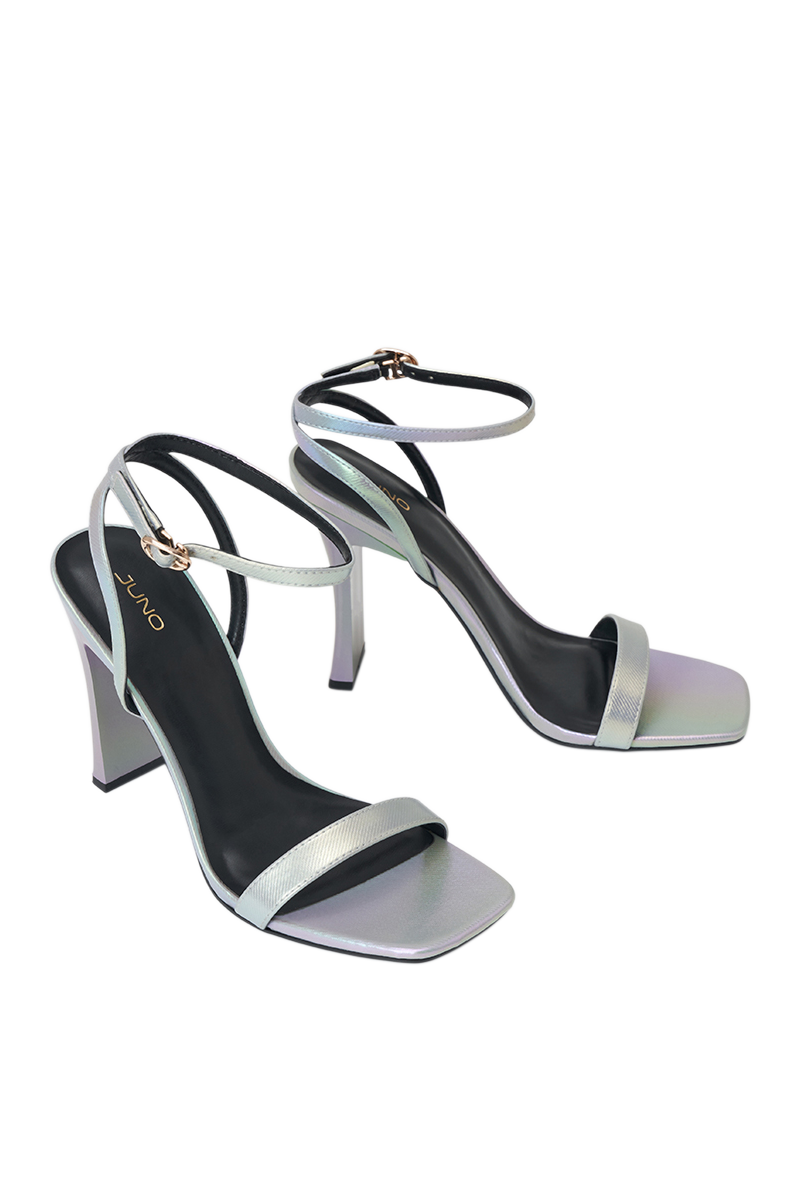Giày Sandal Gót Thanh Phối Si Vân - Image 9