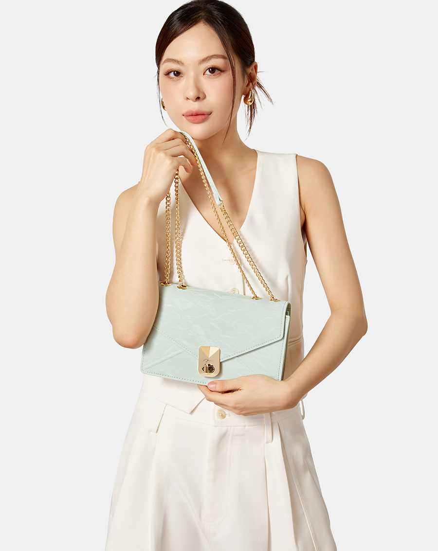 Túi Xách Nhỏ Form Bì Thư Trang Trí Khóa - Image 2