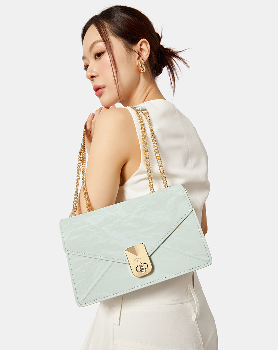 Túi Xách Nhỏ Form Bì Thư Trang Trí Khóa - Image 3