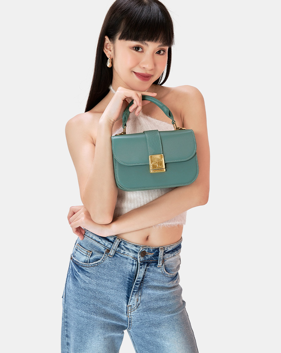 Túi Xách Nhỏ Gusset Dập Hoạ Tiết - Image 2