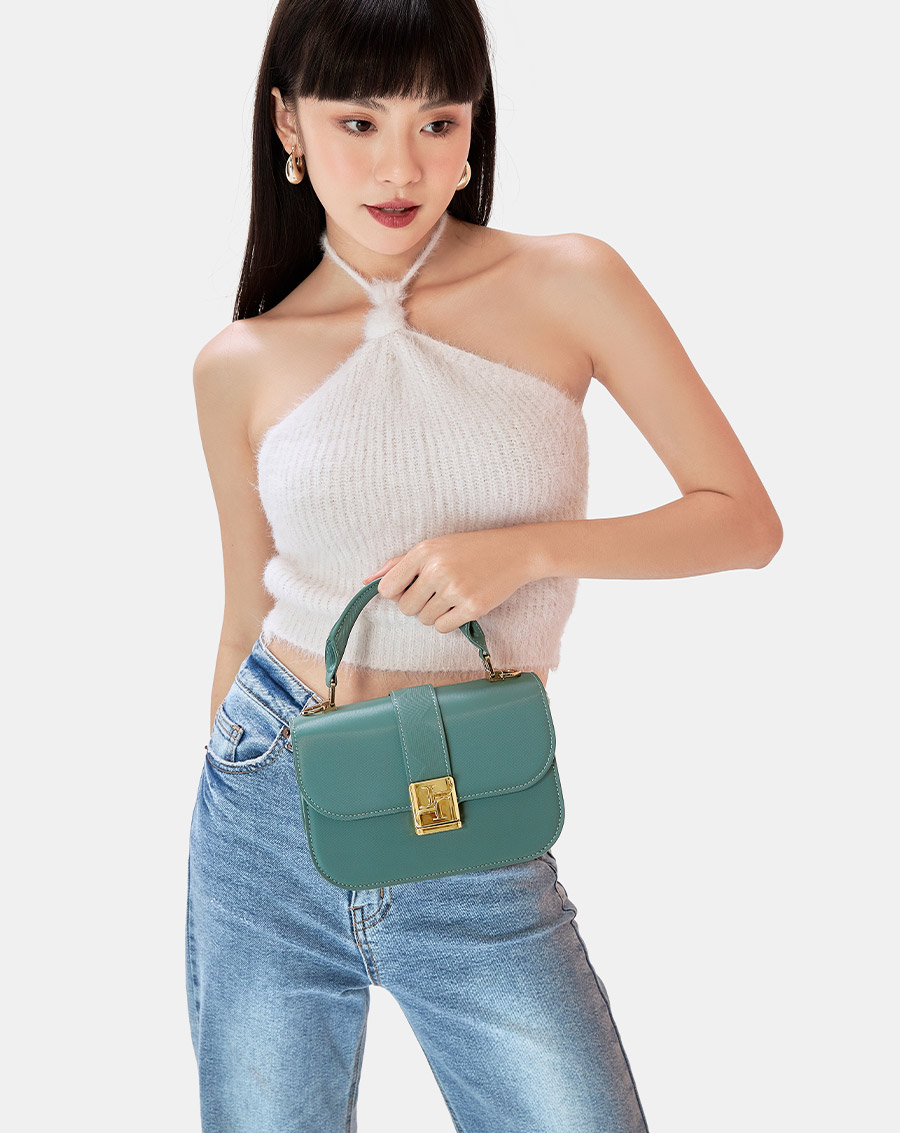 Túi Xách Nhỏ Gusset Dập Hoạ Tiết - Image 3