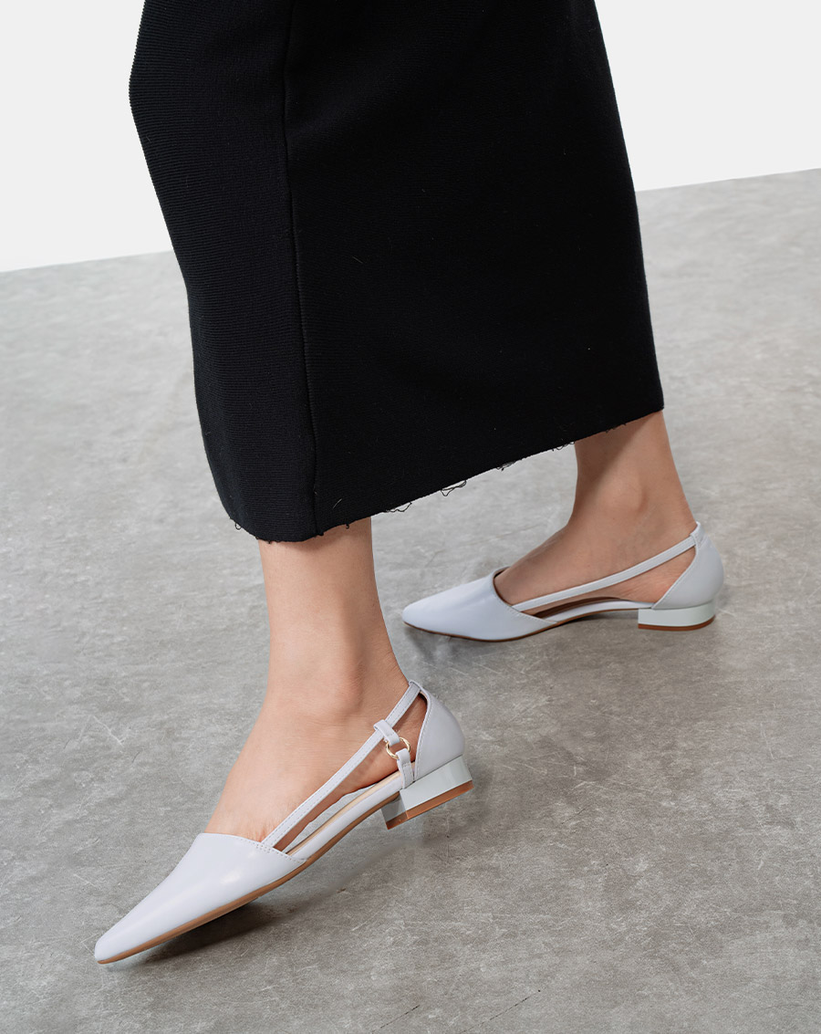 Giày Búp Bê Mũi Nhọn Cut Out Cách Điệu - Image 2