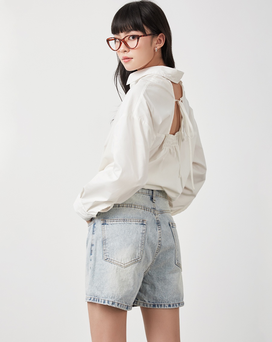 Quần short Jean Form A - Image 4