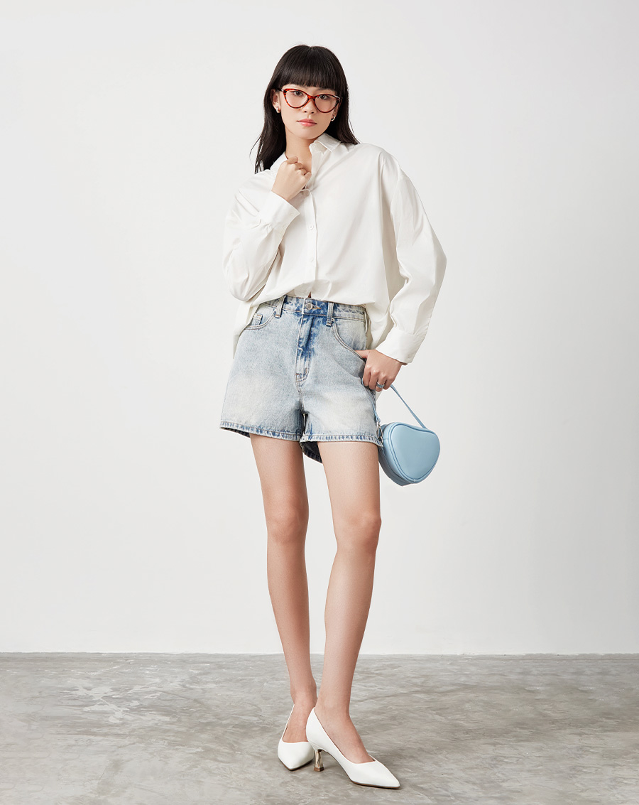 Quần short Jean Form A - Image 1