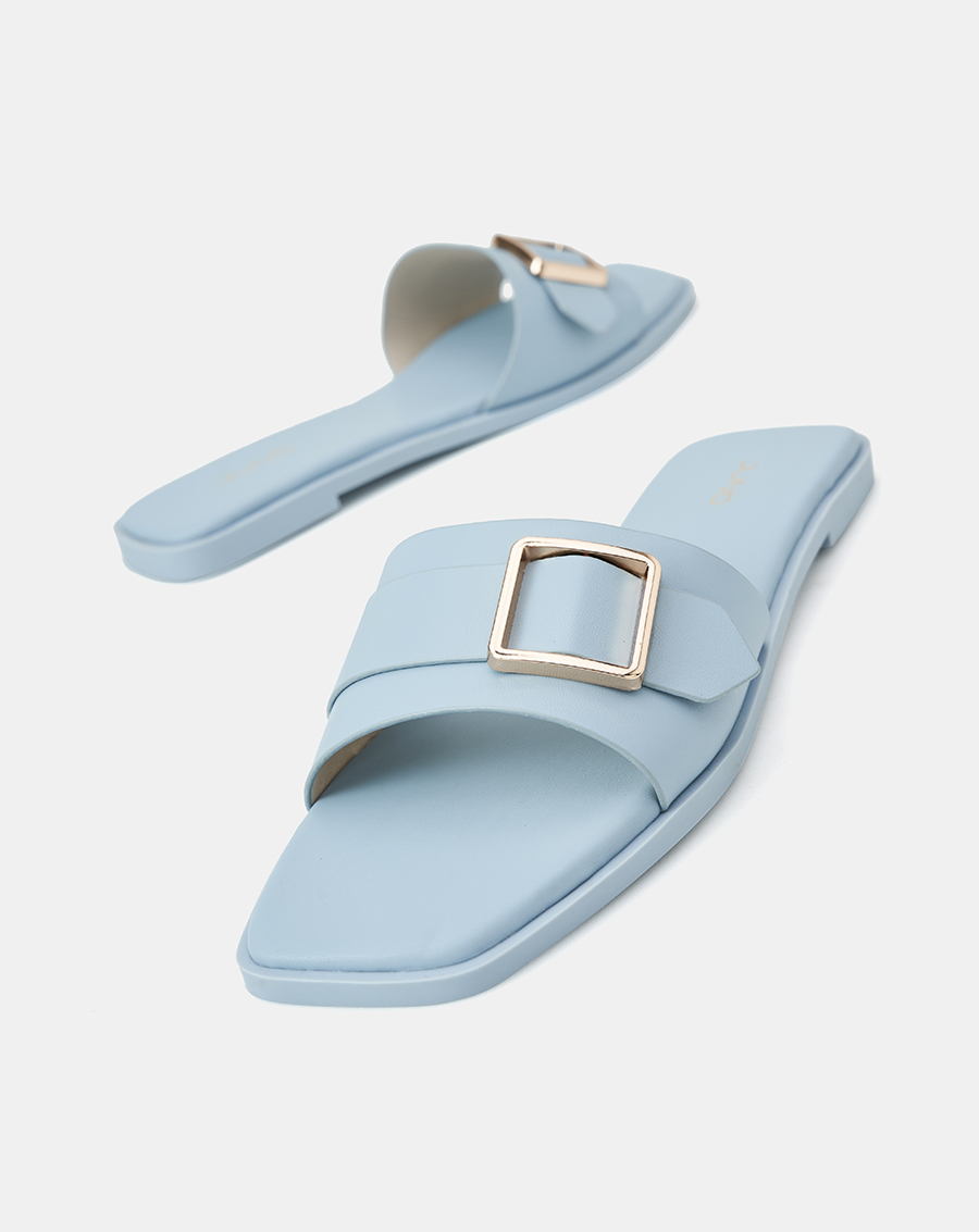 Dép mũi vuông khóa trang trí - Image 2