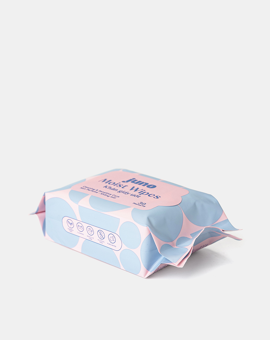 Khăn ướt Juno 30 tờ vải trơn - không mùi - Image 5