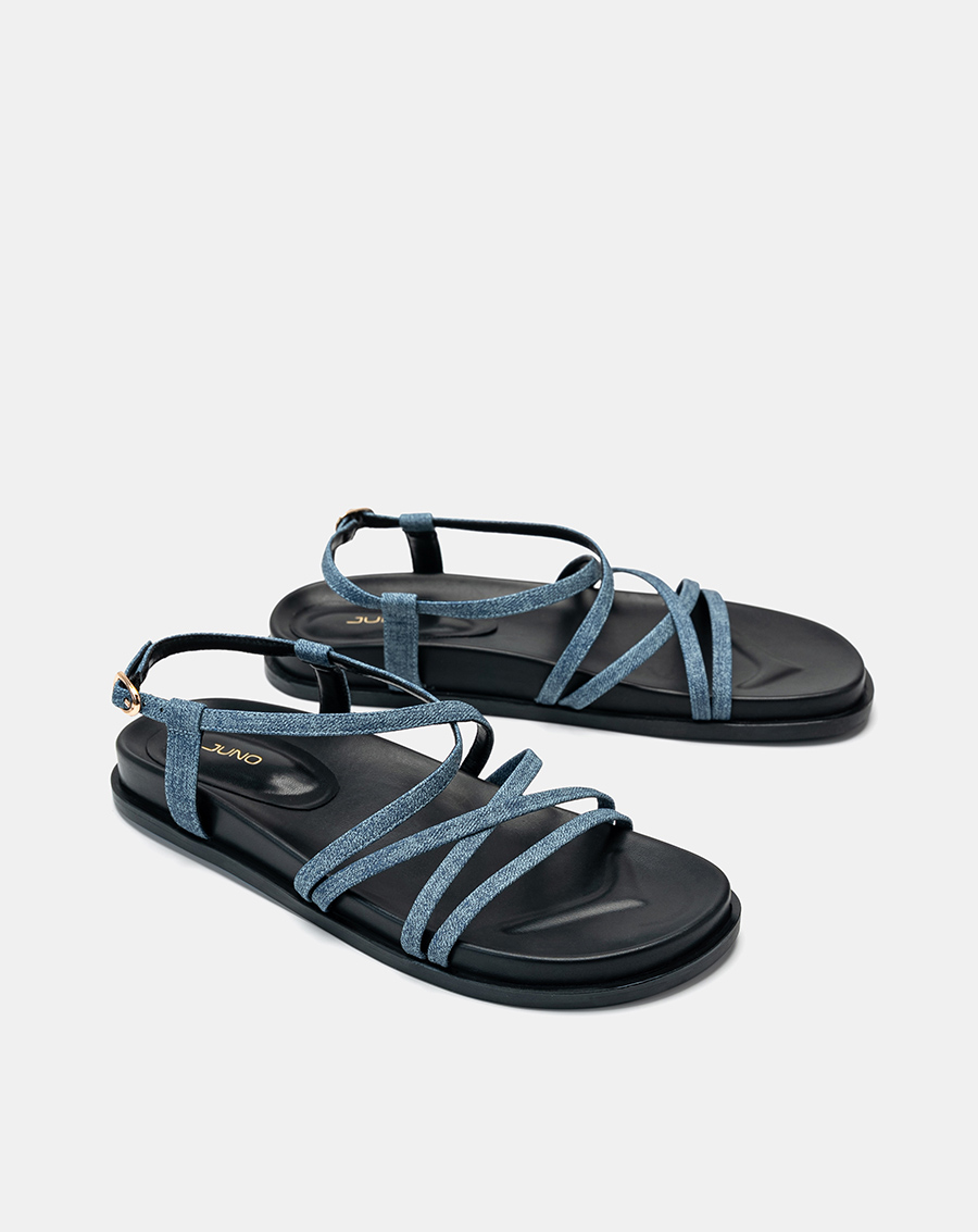 Giày Sandal Đế Bệt Quai Mảnh Chéo - Image 8