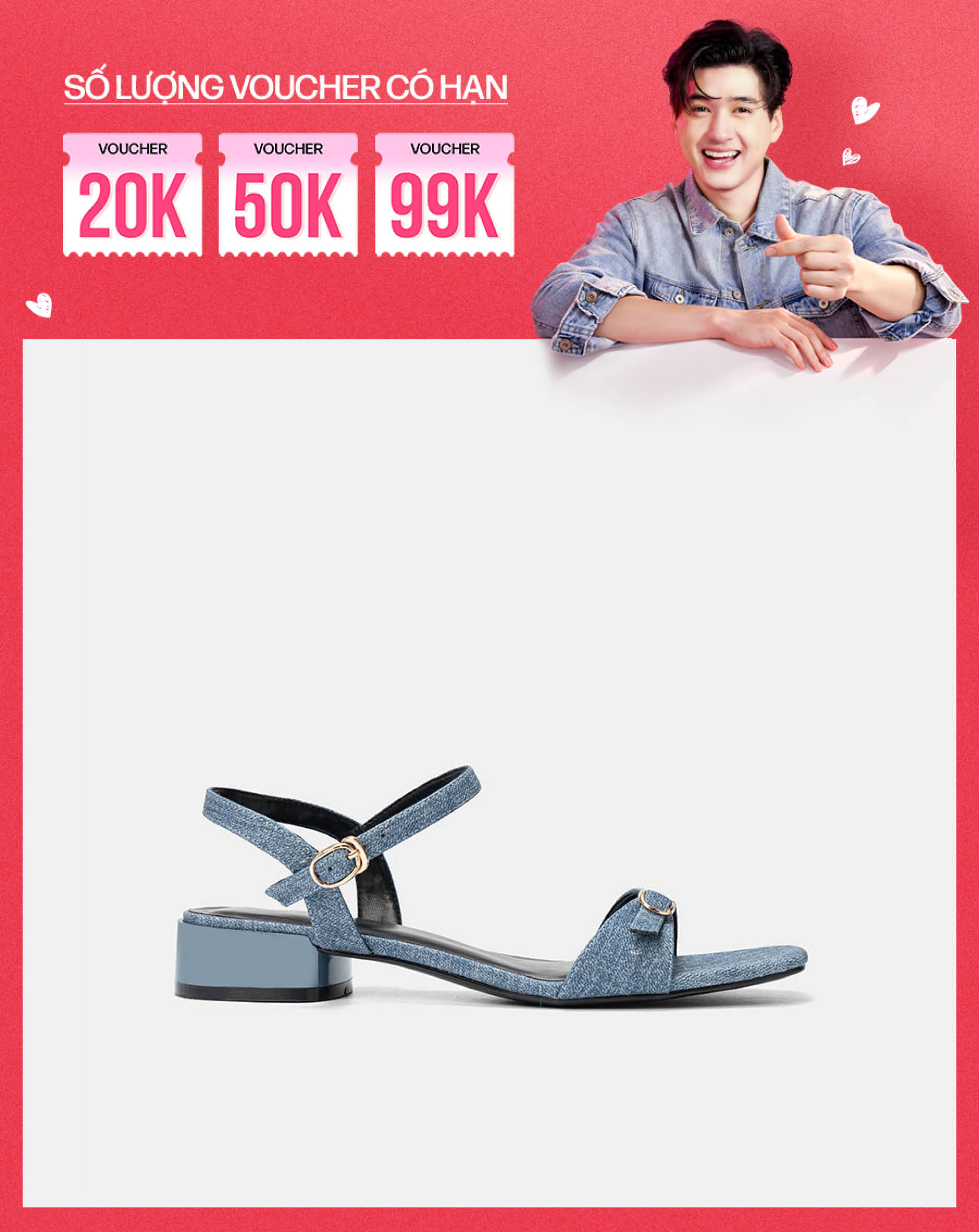 Giày Sandal Quai Đắp Phối Khóa Oval
