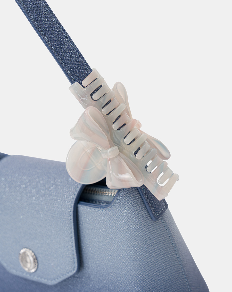 Túi Xách Nhỏ Đeo Vai Phối Kẹp Tóc Trang Trí - Image 4