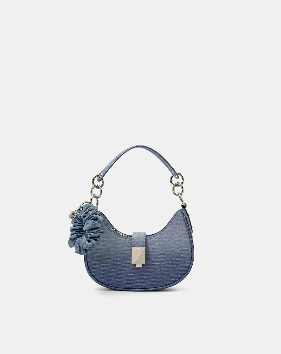 Túi Xách Nhỏ Đeo Vai Khoá Bấm Phối Cột Tóc Scrunchie - Image 1