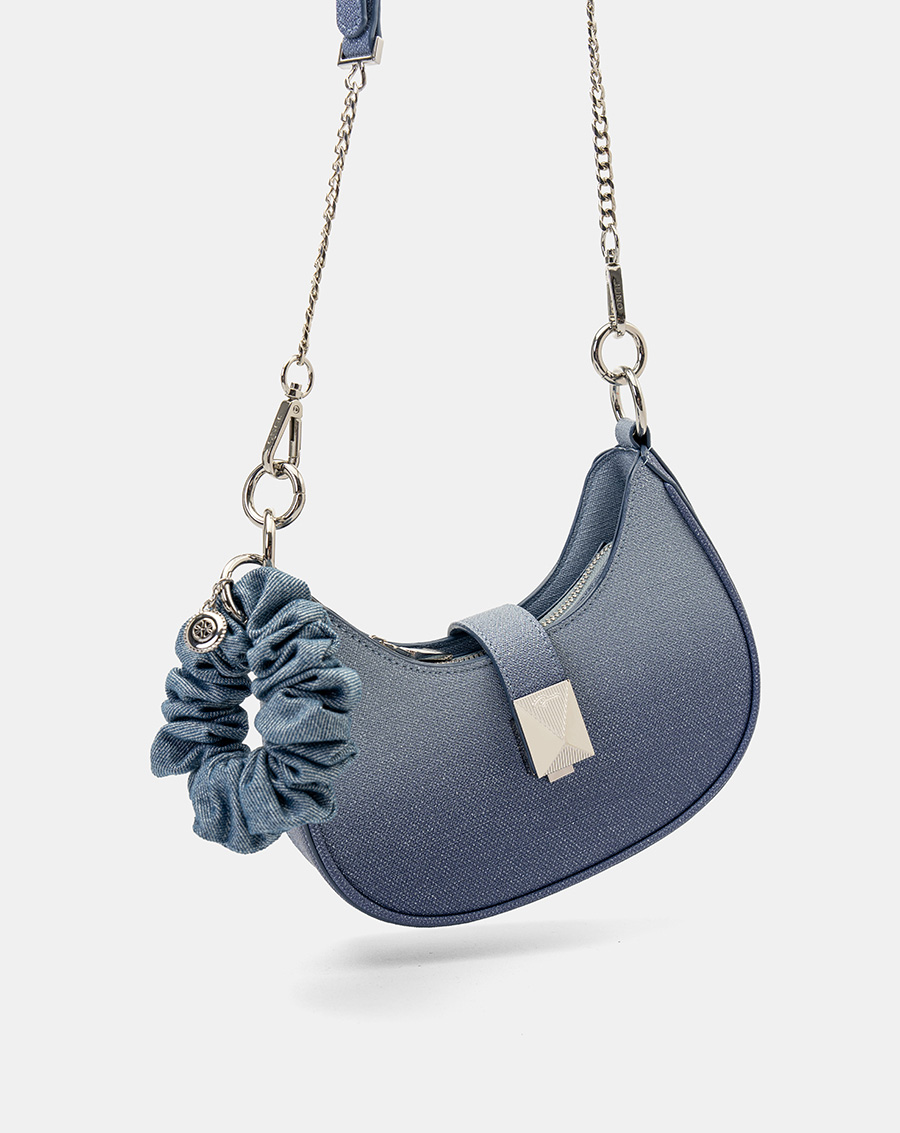 Túi Xách Nhỏ Đeo Vai Khoá Bấm Phối Cột Tóc Scrunchie - Image 5