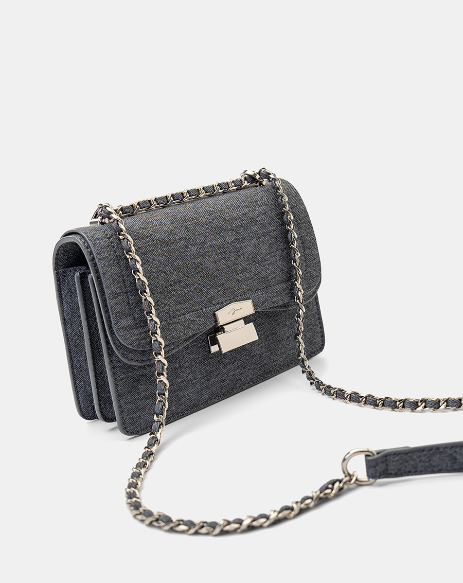 Túi Xách Nhỏ Shoulder Bag Nắp Gập Phối Khoá - Image 5