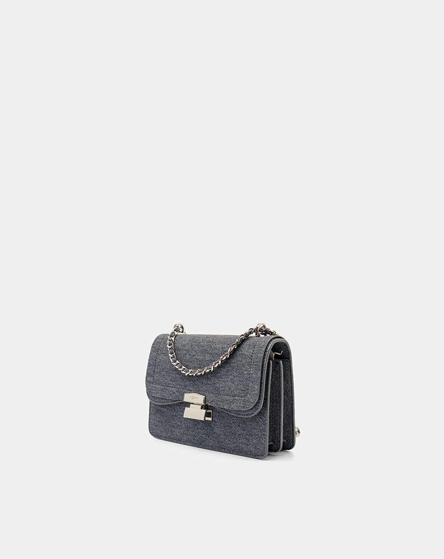 Túi Xách Nhỏ Shoulder Bag Nắp Gập Phối Khoá - Image 6