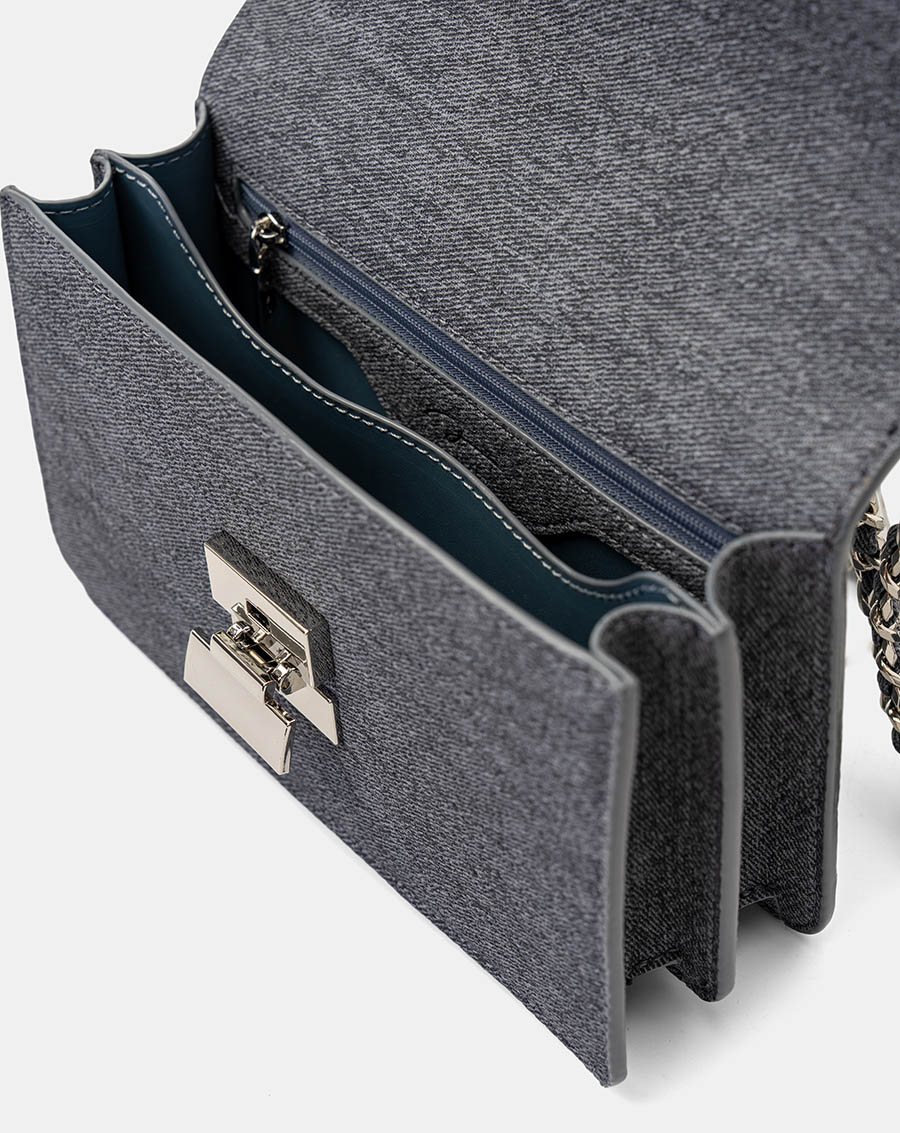 Túi Xách Nhỏ Shoulder Bag Nắp Gập Phối Khoá - Image 8