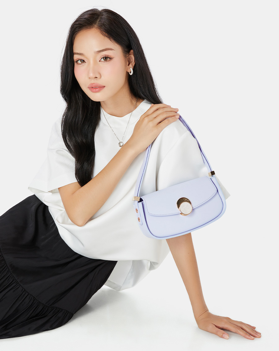 Túi Xách Nhỏ Đeo Vai Khoá Trang Trí Tròn - Image 2