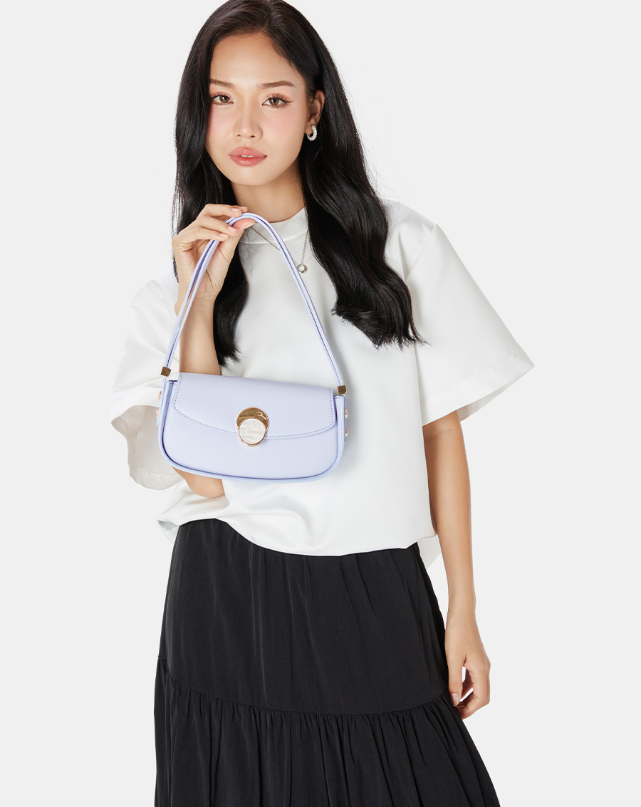 Túi Xách Nhỏ Đeo Vai Khoá Trang Trí Tròn - Image 3